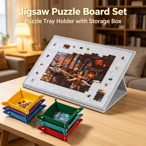 Jigsaw puzzle board set - board,