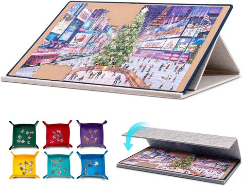 Jigsaw puzzle board with - ,