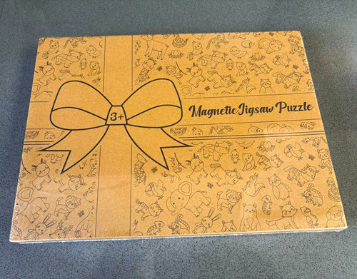 Magnetic wooden animals jigsaw - wooden,