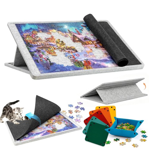 Felt puzzle mat foldable - mat,