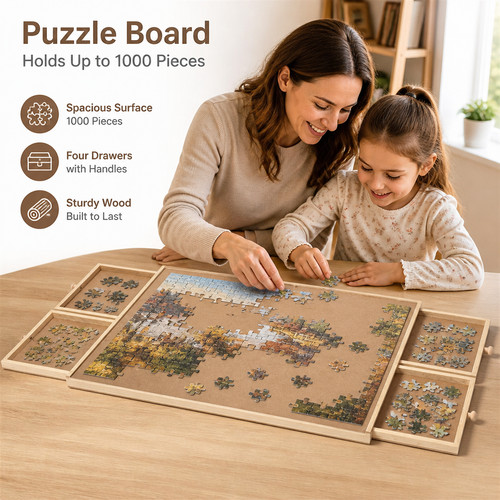 1000pcs wooden jigsaw puzzle - 1000pcs,