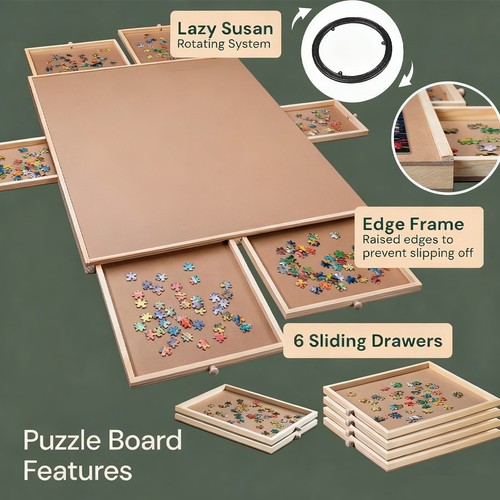 Wooden jigsaw puzzle board - puzzle,