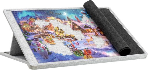 Jigsaw puzzle board with cover - with,