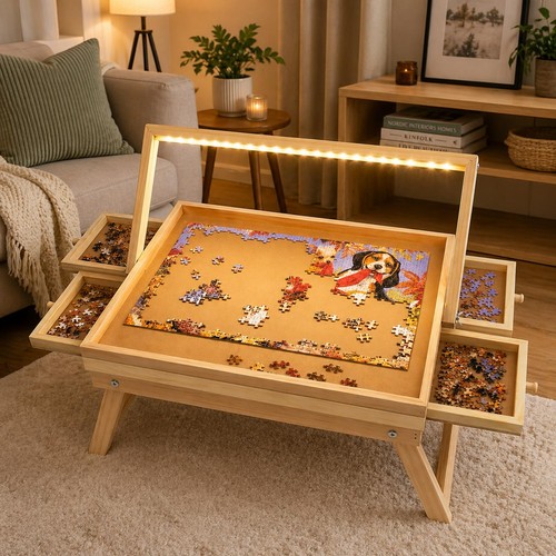 Led puzzle table - 1000pc, jigsaw