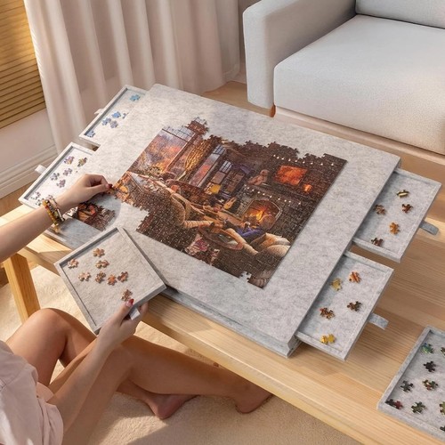 Felt jigsaw puzzle board - puzzle,