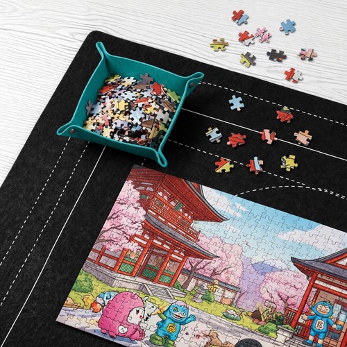Portable jigsaw puzzle - puzzle, board